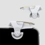 Mobile Game Controller [L1+R1] Trigger Aim Button Compatible Mobile Phone [JI-2] (White)