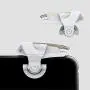 Mobile Game Controller [L1+R1] Trigger Aim Button Compatible Mobile Phone [JI-2] (White)