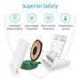 Wireless Charger YUWISS Wireless Charging Stand Cordless Charger Qi-Certified 10/7.5/5W Compatible with iPhone 11/11Pro/11Pro Max/XR/XS Max/XS/X/8/8Plus, Galaxy S10/S9/S9+/S8/S8+, Note 10/9/8