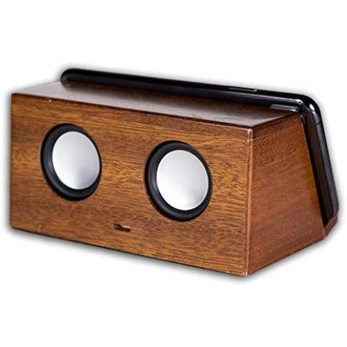 On Trend Goods Boom Brick 2.0 Brown Portable Cell Phone Induction Speaker Play Music Anytime Anywhere