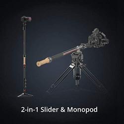 MOZA Slypod 2-in-1 Motorized Slider & Monopod Accurate Position Speed Control Max Payload Vertical 19.8Lb Horizontal 8.8Lb for DSLR Camera Stabilzer Aircross 2 AIR 2 Gimbal Ronins et …