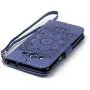 Galaxy J3 Wallet Case, Phone case for Samsung j3, JanCalm [Multi Card/Cash Slots] Flip Cover Wallet PU Leather with Stand + Wrist Strap Case for Samsung Galaxy J3 (2016) + Crystal Pen (Blue)