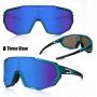 Queshark Cycling Sunglasses Bike Glasses for Men Women with 3 Lens Anti-UV400