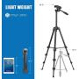 TAIROAD Phone Tripod, Portable Lightweight Aluminum Travel Tripod with Carry Bag & Bluetooth Remote, 1/4” Mounting Screw for Mirrorless/Gopro/DSLR Camera and 2 in 1 Clip for Smartphone and iPad