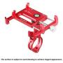 XOSS Bike Cellphone Holder, Mobile Support for Mountain Bike Bicycle Handlebar & Stem Cellphone Holder Aluminium Alloy Adjustable Mobile Phone Mount for Highway Vehicles (Black-Red Plus 6)