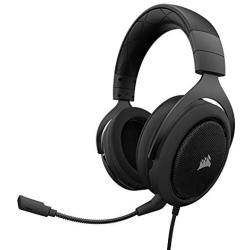 CORSAIR HS50 - Stereo Gaming Headset - Discord Certified Headphones - Works with PC, Mac, Xbox One, PS4, Nintendo Switch, iOS and Android – Carbon