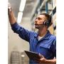 Mpow HC3 Bluetooth Headset V5.0, Dual Microphone Wireless Headphones for Truck Driver, Office,Call Center,Cell Phone，Noise Canceling, Single On Ear Headset(Wired Option)