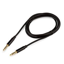 Replacement 3.5mm to 3.5mm 4-pole Cable Compatible with Turtle Beach Gaming Headsets - 1.2m Gold Plated Chat Talkback Mobile Adapter Cable - PX22 Z22 XP7 Z7 Sierra