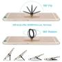 Transparent Phone Ring Cell Phone Ring Holder 360 Degree Rotation Round Finger Ring Stand Kickstand Compatible Most of Smartphones Set of 2 (Black)