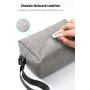 UGREEN Electronics Accessories Organizer Bag, Leather Storage for Wired Headphones Earphone USB Cable Cell Phones PC Digital Accessories