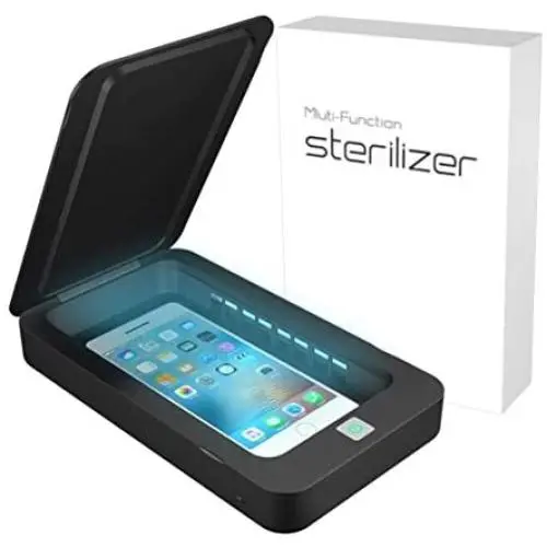 Cell Phone Cleaner, Cell Phone Soap Phone Box, Portable Black Smart Phone Disinfector Cleaning Device with Aromatherapy Function for iOS Android Mobile Phone Jewelry Watches Pacifier Toothbrush Cell Phone Cleaner, Cell Phone Soap Phone Box, Portable Black Smart Phone Disinfector Cleaning Device with Aromatherapy Function for iOS Android Mobile Phone Jewelry Watches Pacifier Toothbrush