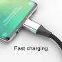 NetDot Gen10 3 in 1 Nylon Braided Magnetic Fast Charging Cable with Side LED Compatible with Micro USB & USB-C Smartphones and i-Product(5ft/3 Pack Silver)