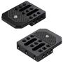 CAMVATE Versatile Top/Bottom Plate with Multiple 1/4"-20 Threads for Directors Monitor Cage Rig(2 Pieces)