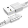 [2020 Upgraded] UNBREAKcable iPhone Charger Cable 6.6ft - [C89 Apple MFI Certified] Nylon Braided USB Fast Charging Cord Lightning Cable for iPhone 11 Pro Xs Max XR X 8 7 6s 6 SE iPad iPod - Silver