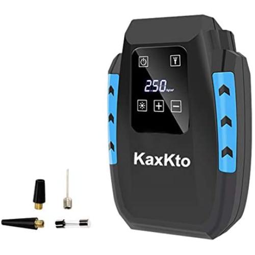 Kaxkto Portable Air Compressor Pump, Auto Tire Inflator and Mini Bike Pump with Digital Touch Screen Display with Long Cable For Cars, Basketballs, Bikes, Motorcycle, Other Inflatables Kaxkto Portable Air Compressor Pump, Auto Tire Inflator and Mini Bike Pump with Digital Touch Screen Display with Long Cable For Cars, Basketballs, Bikes, Motorcycle, Other Inflatables