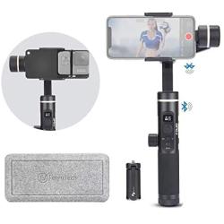 FeiyuTech Feiyu SPG 2 with Plate Kit, Splash-Proof 3 Axis Handheld Gimbal Stabilizer, Face Object Tracking, Time-Lapse &Slow Motion Phone Gimbal for iPhone Huawei Samsung LG Xiaomi