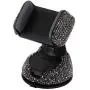Radish Stars Adjustable Strong Sticky Dashboard Car Phone Mount Crystal Rhinestone Phone Holder for Car Black Radish Stars Adjustable Strong Sticky Dashboard Car Phone Mount Crystal Rhinestone Phone Holder for Car Black