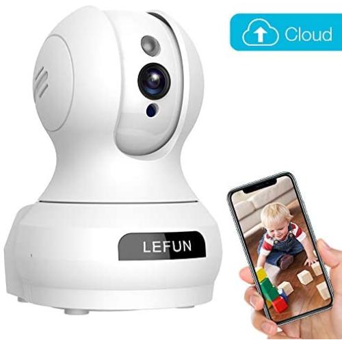 Baby Monitor, Lefun Wireless IP Security Camera WiFi Surveillance Pet Camera with Cloud Storage Two Way Audio Remote Viewing Pan Tilt Zoom Night Vision Motion Detect for Indoor Home Shop Office