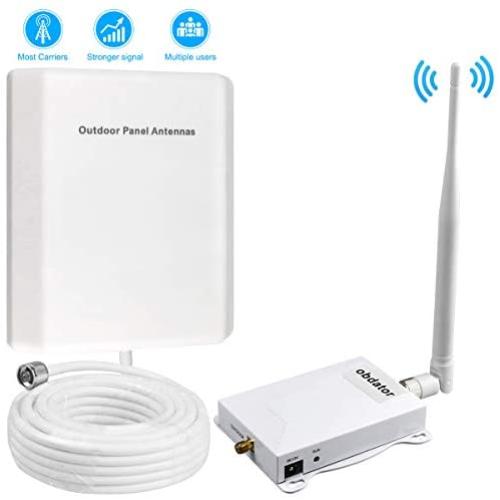 AT&T T-Mobile Cell Phone Signal Boosters 4G LTE Cell Booster Amplifier Indoor FDD 700Mhz obdator Band 12/17 High Gain 65dB Home Mobile Phone Signal Booster Repeater Kit