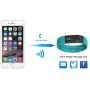 Joso Ultra Light Wireless Bluetooth 4.0 IP65 Wristband Smart Watch w/Health Sport Monitoring/Pedometer/Sleep Monitoring/Sedentary Reminder/Call Reminder for Android iOS Smartphone-Blue