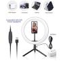 10.2" Ring Light with Stand, BlitzWolf LED Ring Light with Stand and Phone Holder for YouTube Video Live Stream Makeup Photography, Dimmable Selfie Ring Light with 3 Light Modes & 11 Brightness Level