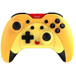 ipega-PG-SW023 Bluetooth Wireless Gamepad with Vibrating six-axis Function for N-Switch PS3 Galaxy S10/S10+ Galaxy S20 S20+5G LG Oppo VIVO MI Android Smartphone Tablet (Win 7 and Above) (Yellow)