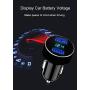 Dual USB Car Charger,Output 4.8A Car Adapter,Cigarette Lighter Voltage Meter Compatible for iPhone,iPad,Samsung,LG,Google Nexus,Other USB Devices,Black