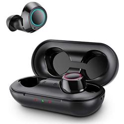 Wireless Earbuds for iPhone, Bluetooth 5.0 True Wireless Bluetooth Earbuds, with bass 3D Stereo Sound Wireless Headphones, Auto Pairing Bluetooth Headset (Black)