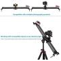 Neewer Camera Slider Video Track Dolly Rail Stabilizer: 31-inch/80cm, Flywheel Counterweight with Light Carbon Fiber Rails, Adjustable Legs, Carry Bag, DSLR Camera Camcorder Track for Filming