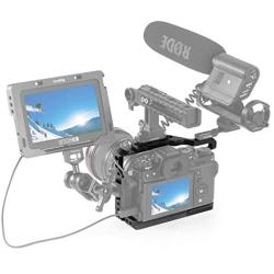 SMALLRIG Camera Cage for Fujifilm X-T3, Aluminum Alloy Cage with Cold Shoe, NATO Rail, Threaded Holes for Arri - 2228