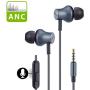 Avantree Active Noise Cancelling Earbuds with Microphone, Wired ANC Sound Canceling Earphones, Noise Reduction Isolating in Ear 3.5mm Headphones for Travel Airplane iPhone Cell Phones PC - ANC029