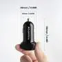RAMPOW 24W Dual USB Car Charger - [DC 12-24V] 4.8A Fast Car Charger - USB Car Charger Adapter Compatible with iPhone, Samsung, LG, HTC, Sony, Oneplus, Tablets, GPS Devices and More - Black