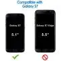 JETech Case for Samsung Galaxy S7 Protective Cover with Shock-Absorption and Carbon Fiber Design (Black)
