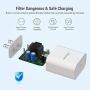 iPhone Fast Charger - Nikolable 18W PD Wall Charger MFi Certified 6FT USB C to Lightning Cable, Power Delivery Adapter Support Quick Charging for iPhone 11 Pro Max XR XS X 8 Plus iPad Pro