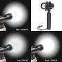 D&F Waterproof Torch LED Light 1000LM Diving 60m Video Flashlight Lamp for GoPro Hero 8/7/6/5/4/HERO(2018),DJI OSMO Action,AKASO,Campark,Crosstour,APEMAN and Other Action Sports Camera