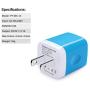 Wall Charger, Sicodo 3 Pack 2.1A Home Travel Dual Port Plug Wall Charging Block Compatible with iPhoneX,8,7,6s,6s Plus,Tablet,Samsung Galaxy S8, S7 Edge, HTC, LG, Sony, Nokia, Motorola and More