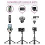 Selfie Stick Tripod, ELEGIANT Lightweight Aluminum All in One Extendable Selfie Stick Bluetooth with Remote Compatible with iPhone 11/11PRO/XS Max/XS/XR/8P/7P, Galaxy S20/S10/S9S8, Gopro, Small Camera