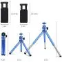 Lightweight Mini Webcam Tripod Logitech Webcam C920 C922 Small Camera Tripod Mount Cell Phone Holder Stand (Blue) Lightweight Mini Webcam Tripod Logitech Webcam C920 C922 Small Camera Tripod Mount Cell Phone Holder Stand (Blue)