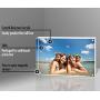 Americanflat Acrylic Picture Frame in Clear - Scratch Resistant with Magnetic Corners & Freestanding for Tabletop - 3.5" x 5"