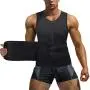 Wonderience Neoprene Sauna Suit for Men Waist Trainer Vest Zipper Body Shaper with Adjustable Tank Top Wonderience Neoprene Sauna Suit for Men Waist Trainer Vest Zipper Body Shaper with Adjustable Tank Top
