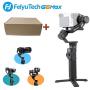Feiyu G6 Max 3 axis Handheld Gimbal stabilizer for Mirrorless Camera Sony a6400 Series, RX100 Series, GoPro 8/7/6/5 Action Camera & iPhone 11/ XS 8 7 Huaiwei Samsug Smart Phone
