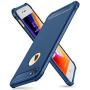 SUPBEC iPhone 7/8 Case with Card Holder and [ Screen Protector Tempered Glass x2Pack] Protective Ultra-Thin-Slim Cover with Silicone TPU Shockproof Rubber Wallet Case for iPhone7 / iPhone8-Blue