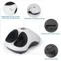 QUINEAR Shiatsu Foot Massager with Heat Compression and Deep Kneading Massage for Circulation and Pain Relief - 6 Massage Intensities 2 Kneading Speeds 2 Heating Levels (White) QUINEAR Shiatsu Foot Massager with Heat Compression and Deep Kneading Massage for Circulation and Pain Relief - 6 Massage Intensities 2 Kneading Speeds 2 Heating Levels (White)