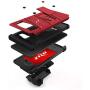 ZIZO Bolt Series for Galaxy S10 Case with Kickstand Holster Lanyard - Red