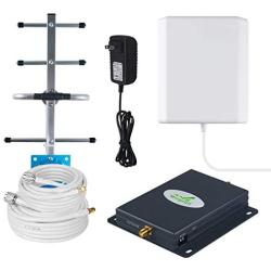 AT&T Cell Phone Signal Booster 4G LTE T-Mobile ATT Cell Phone Booster Repeater 700MHz Band 12/17 AT&T Mobile Signal Booster Amplifier for Remote Area - Boost 4G LTE Data & Voice for Home Use