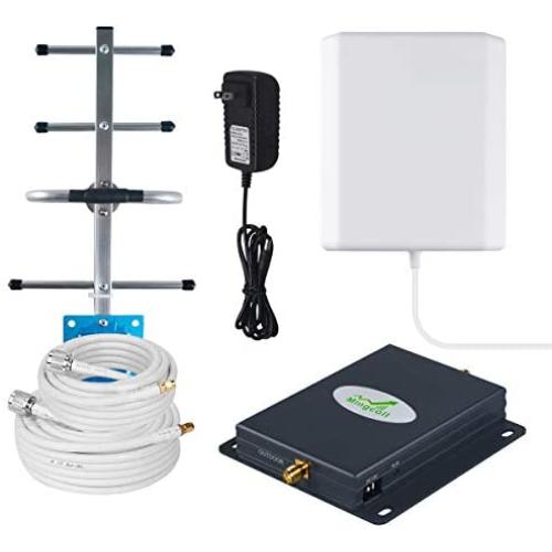 AT&T Cell Phone Signal Booster 4G LTE T-Mobile ATT Cell Phone Booster Repeater 700MHz Band 12/17 AT&T Mobile Signal Booster Amplifier for Remote Area - Boost 4G LTE Data & Voice for Home Use