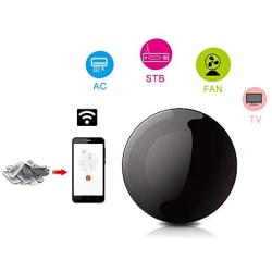 ZESTYI Wifi Smart IR Remote Voice Control AC, TV, Fan, STB | Work with Alexa&Google Assistance | Remote Control by App | Compatible with Apple and Android, Black