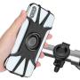 Detachable Bike Phone Mount, 360° Rotatable Bicycle & Motorcycle Handlebar Cell Phone Holder Universal fit for iPhone Xs Max XR X 6S 6 7 8 Plus, Galaxy S9 S10 S10e Note 9, Other 4-6.5" Phones Cycling