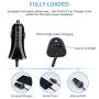 Samsung Galaxy S8 Car Charger, Ailkin 3.4A/3ft USB Type C Car Charger Adapter & Power Cable Line for S10 S9 S8 Note 9, Pixel 3XL, LG V40 V30 G7 G6 G5, Google Pixel, Sony Xperia, Xiaomi, Blu Vivo-Black