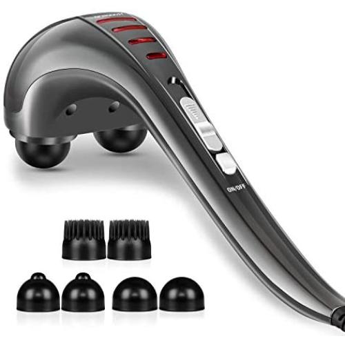 Hangsun Handheld Neck Back Massager MG460 Deep Tissue Percussion Massage for Shoulder, Leg, Foot, Muscles, Electric Double Head Full Body Massagers Hangsun Handheld Neck Back Massager MG460 Deep Tissue Percussion Massage for Shoulder, Leg, Foot, Muscles, Electric Double Head Full Body Massagers